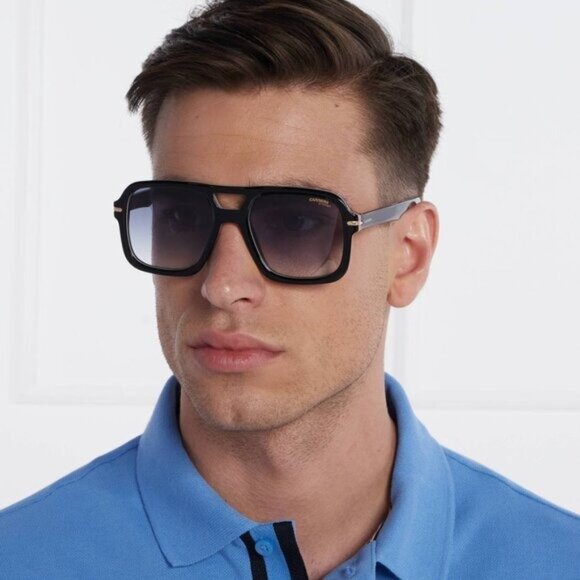 CARRERA 317/S 0KB7 FQ Aviator Sunglasses - Transparent/Grey Gradient - Picture 3 of 10